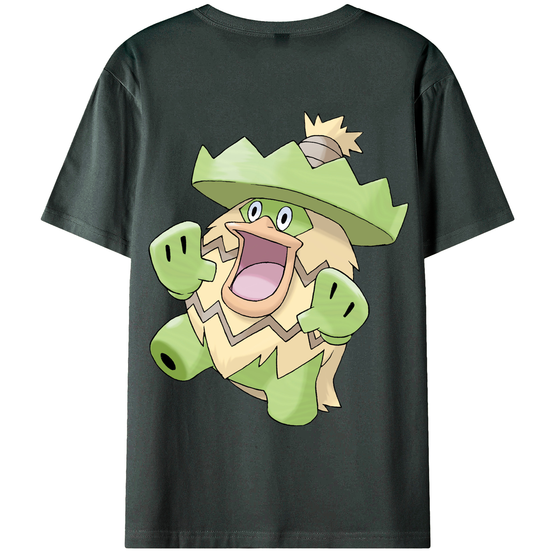 （画像用） ポケットモンスター Pokémon 綿100％ メンズ半袖Tシャツ（バックプリント） 通気性